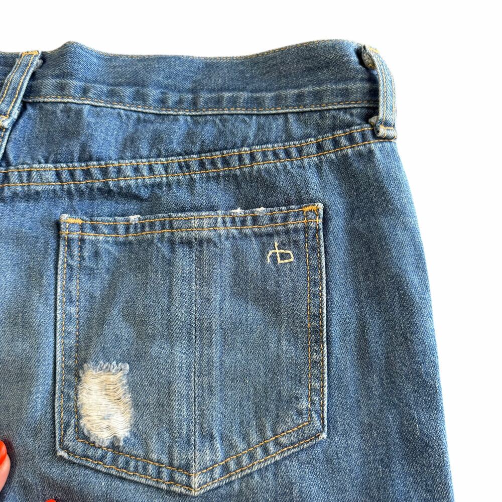 Rag and Bone Low Rise Cut-Off Denim Jean Shorts Size 26 - Picture 6 of 7